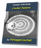 Thumbnail Cluster Doily 4-65 Vintage Crochet Pattern Ebook