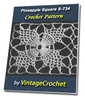 Thumbnail Pineapple Square S-734 Vintage Crochet Pattern eBook Thumbnail Pineapple Square S-734 Vintage Crochet Pattern eBook