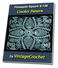 Thumbnail Pineapple Square S-738 Vintage Crochet Pattern eBook Thumbnail Pineapple Square S-738 Vintage Crochet Pattern eBook