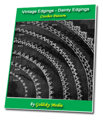 Product picture Vintage Edgings Dainty Design  Crochet PatternEbook