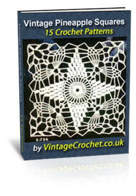 Product picture Vintage Pineapple Squares Crochet Patterns eBook Volume 1