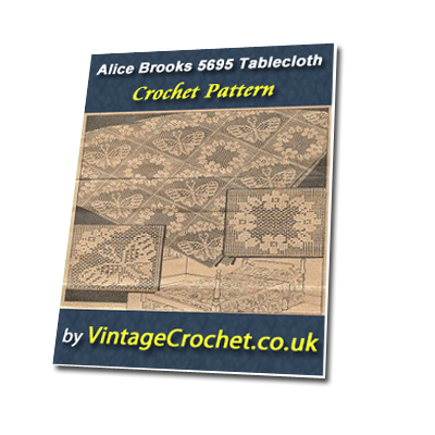 Product picture Alice Brooks Filet Squares 5695 Vintage Crochet Pattern