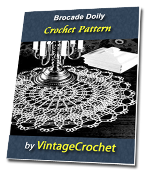 Product picture Brocade Doily Vintage Crochet Pattern Ebook