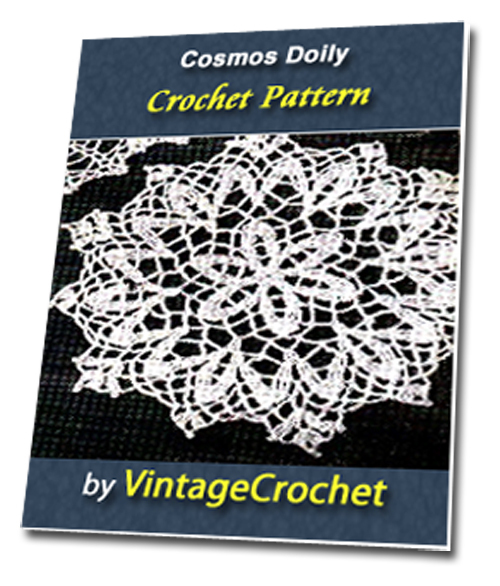 Product picture Cosmos Doily Vintage Crochet Pattern
