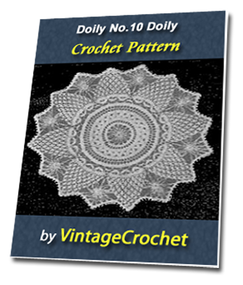 Product picture Doily No.10 Vintage Crochet Pattern Ebook