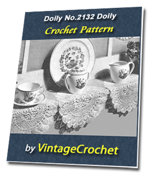 Product picture Doily No.2132 Vintage Crochet Pattern Ebook
