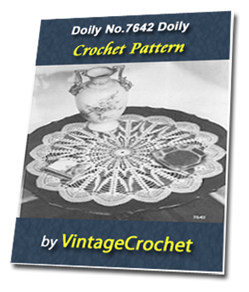 Product picture Doily No.7642 Vintage Crochet Pattern Ebook