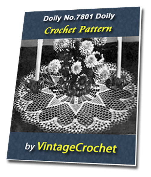 Product picture Doily No.7801 Vintage Crochet Pattern Ebook