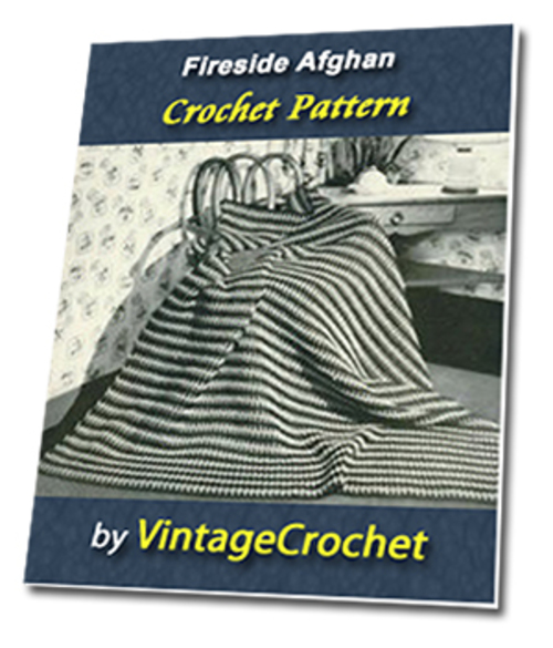 Product picture Fireside Afghan Vintage Crochet Pattern