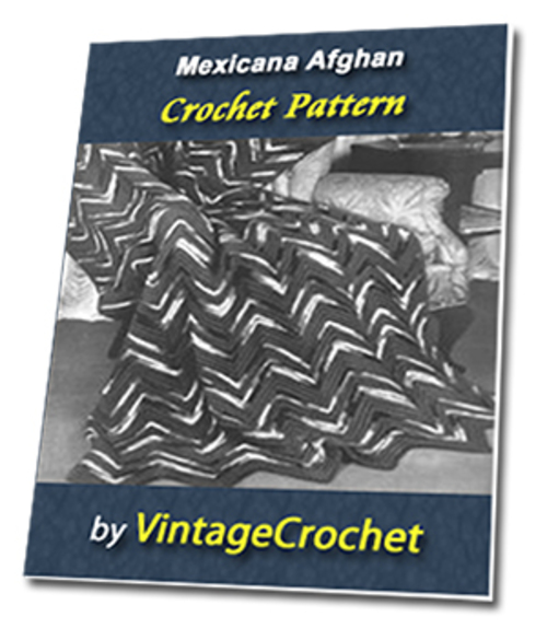 Product picture Mexicana Afghan Vintage Crochet Pattern