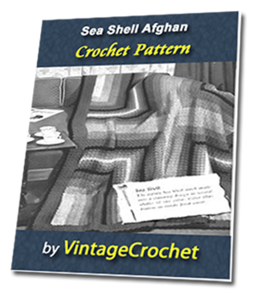 Product picture Seashell Afghan Vintage Crochet Pattern