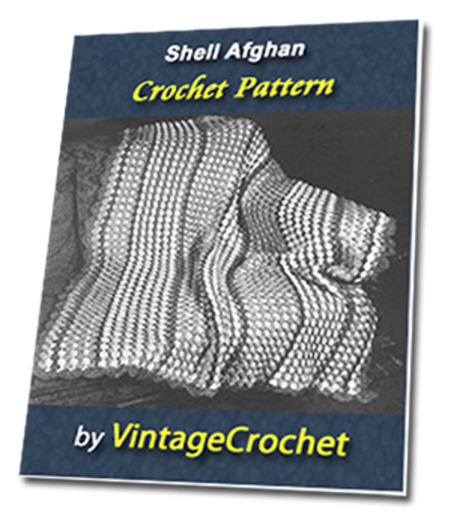Product picture Shell Afghan Vintage Crochet Pattern