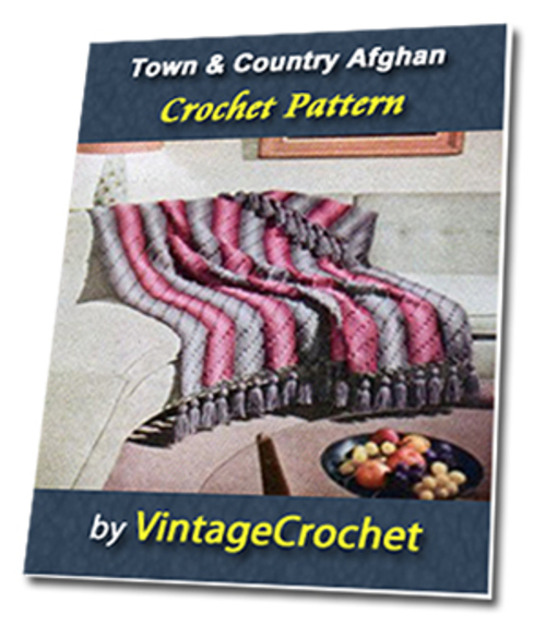 Product picture Town & Country Afghan Vintage Crochet Pattern