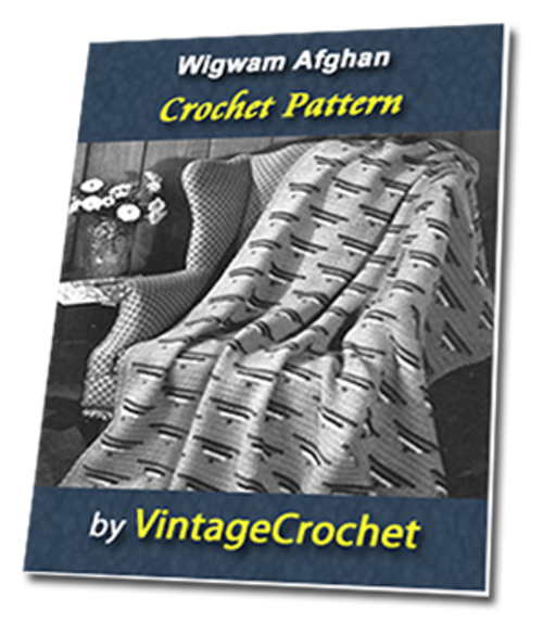 Product picture Wigwam Afghan Vintage Crochet Pattern