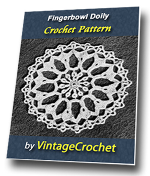 Product picture Fingerbowl Doily Vintage Crochet Pattern